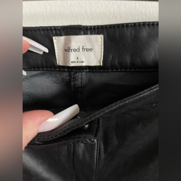 Wilfred Free Vegan Leather Leggings - Picture 3 of 3